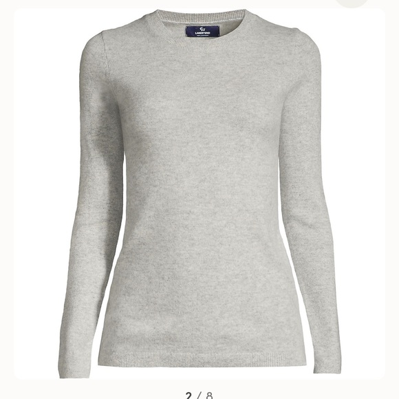 LANDS’ END Classic CASHMERE Women's crew neck sweater Size XS Extra Small - Picture 1 of 12